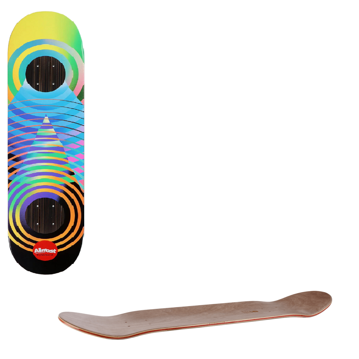 Almost Gradient Cuts Impact Skateboard Deck - Bowerbank 8.25"