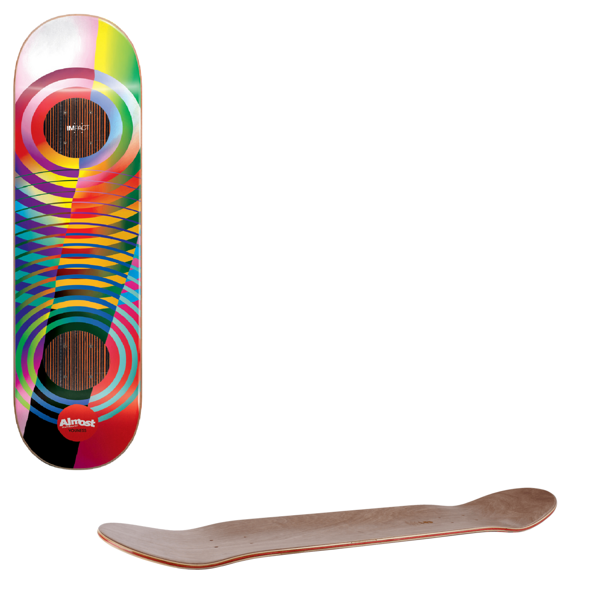 Almost Gradient Cuts Impact Skateboard Deck - Youness 8.375"