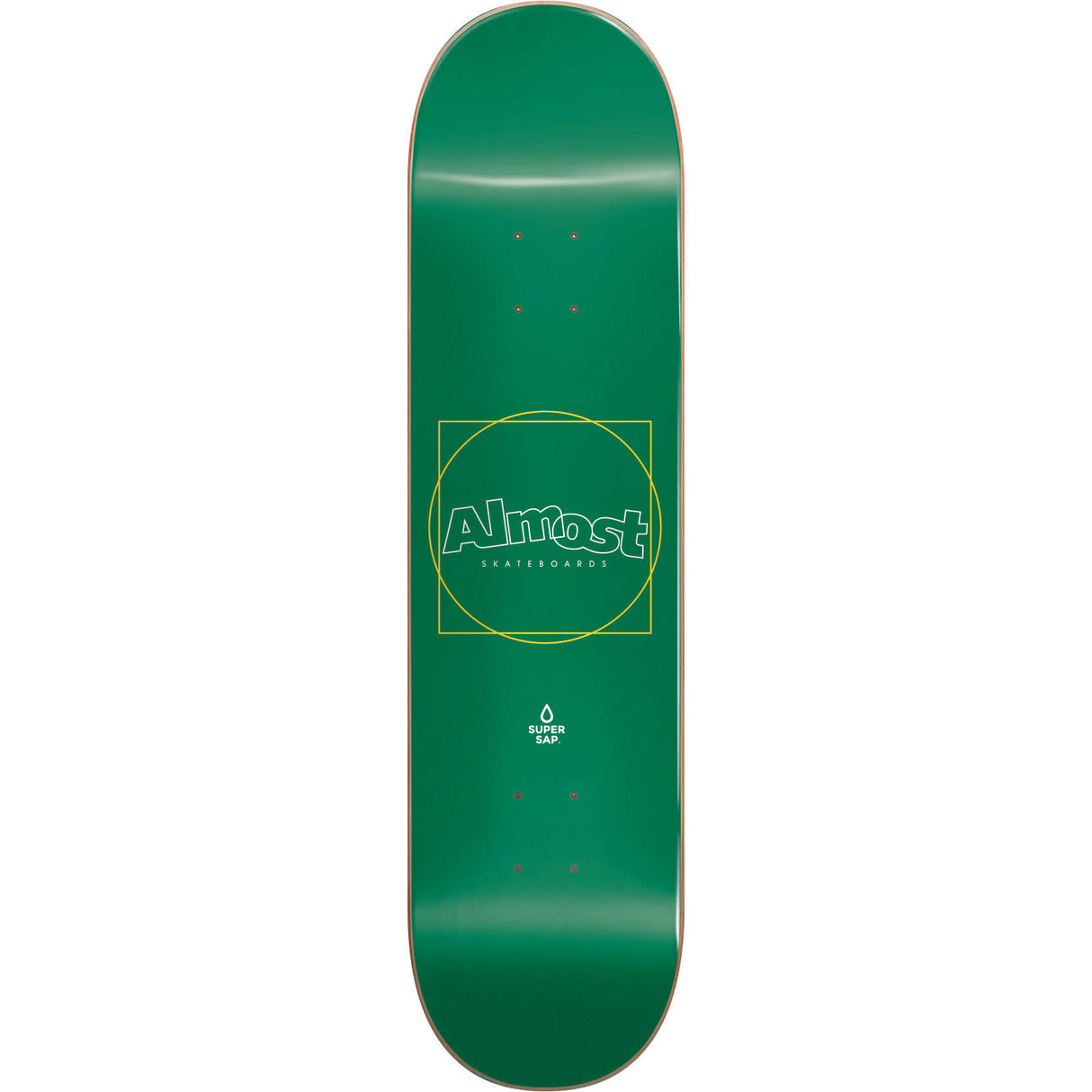 Almost Greener Super Sap R7 Skateboard Deck - Green 8.25"