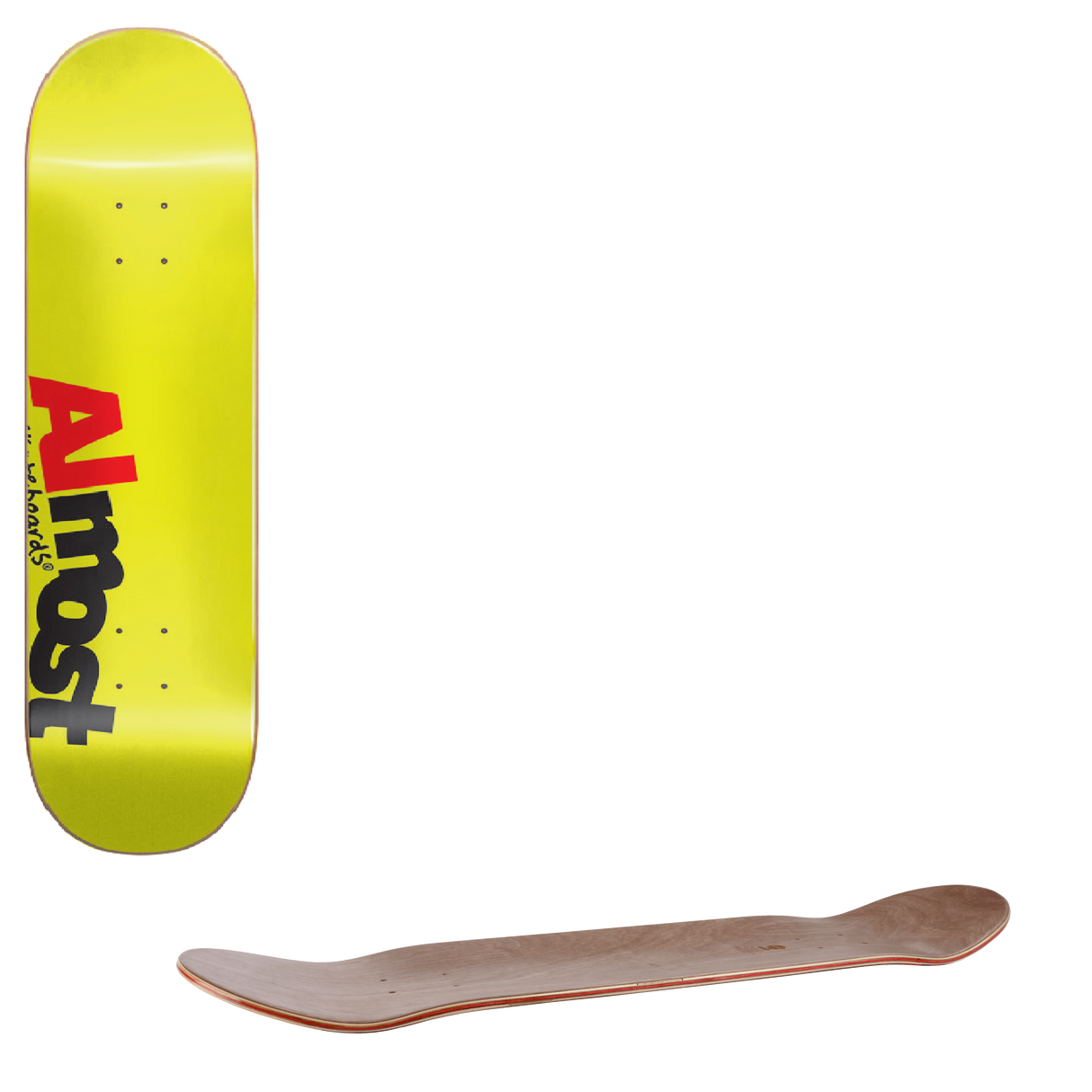 Almost Most Skateboard Deck - Yellow 8.5"