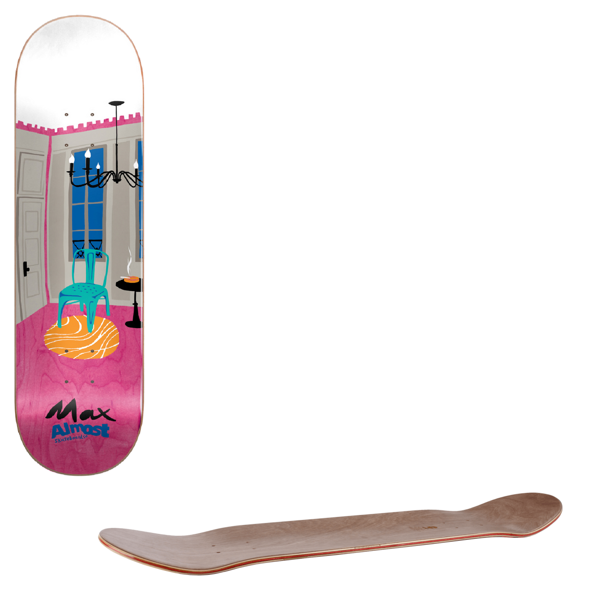 Almost Rooms Super Sap R7 Skateboard Deck - Max 8.5"