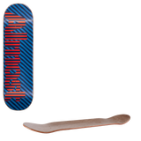 Almost Stripes Skateboard Deck - Blue 7.375"