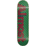 Almost Stripes Skateboard Deck - Green 8"