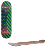 Almost Stripes Skateboard Deck - Green 8"