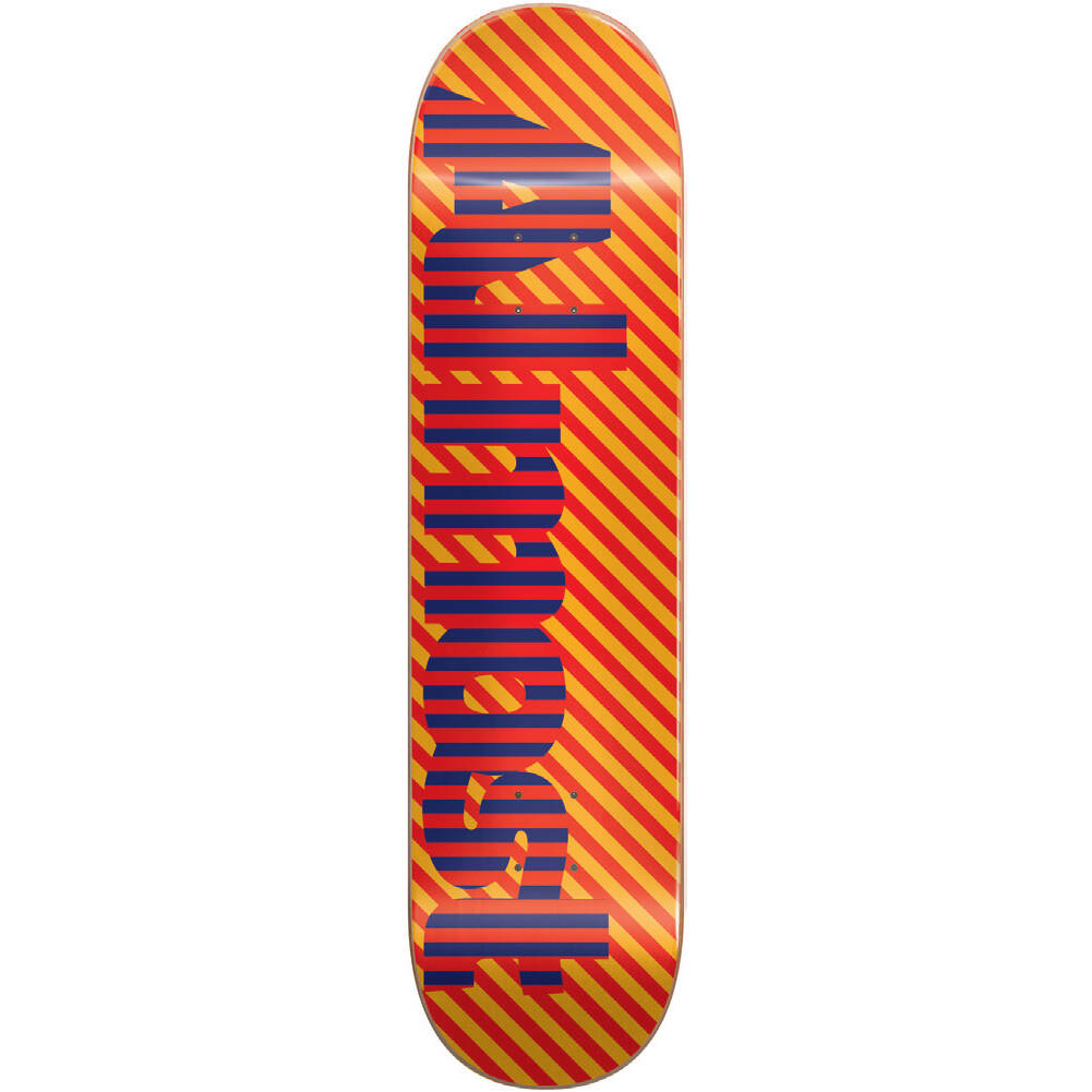 Almost Stripes Skateboard Deck - Orange 7.75"