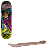 Almost Mullen King R7 Skateboard Deck - Black/White 8"