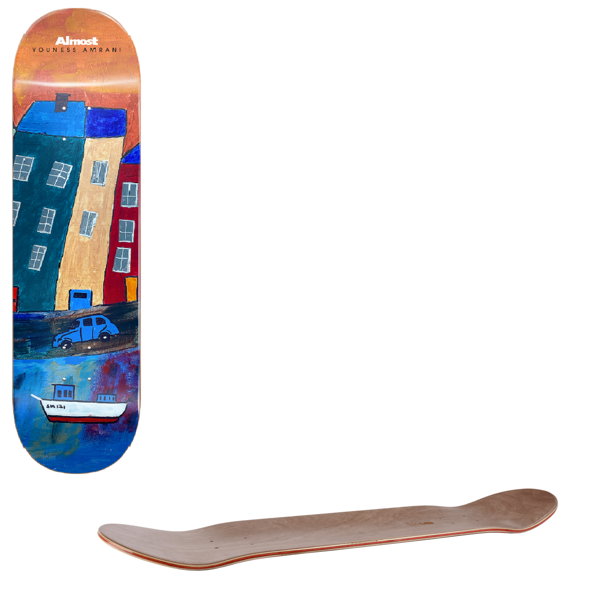 Almost Places R7 Skateboard Deck - Youness 8"