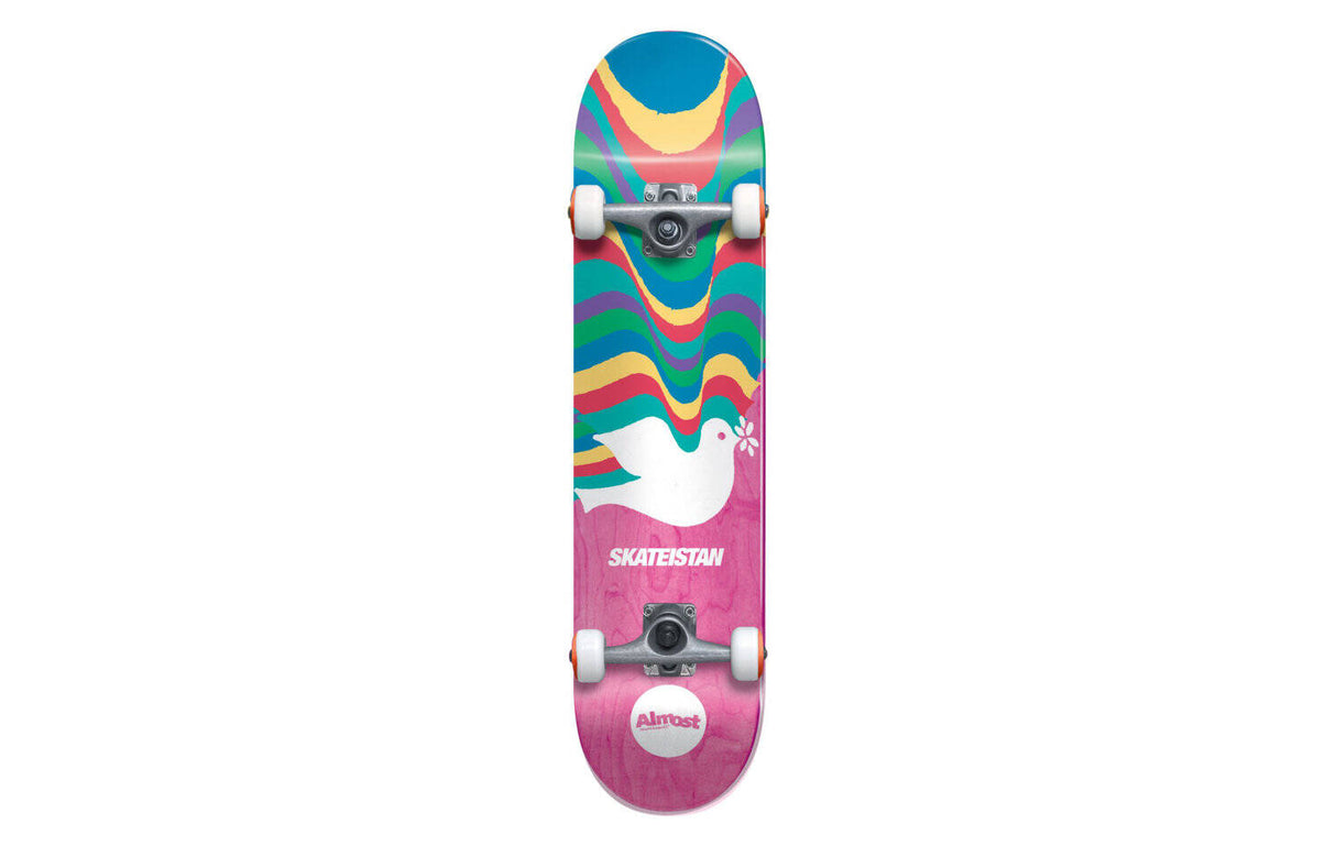 Almost Skateistan FP Complete Skateboard - Pink 7.5''