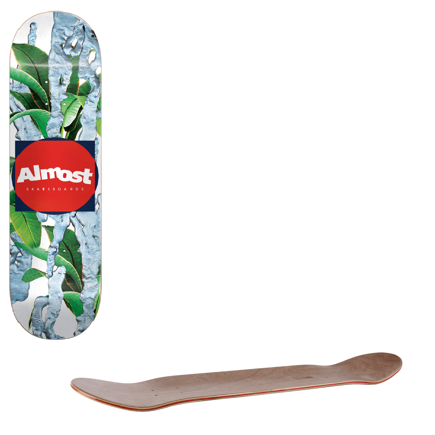 Almost Metal Skateboard Deck - White 8.375"