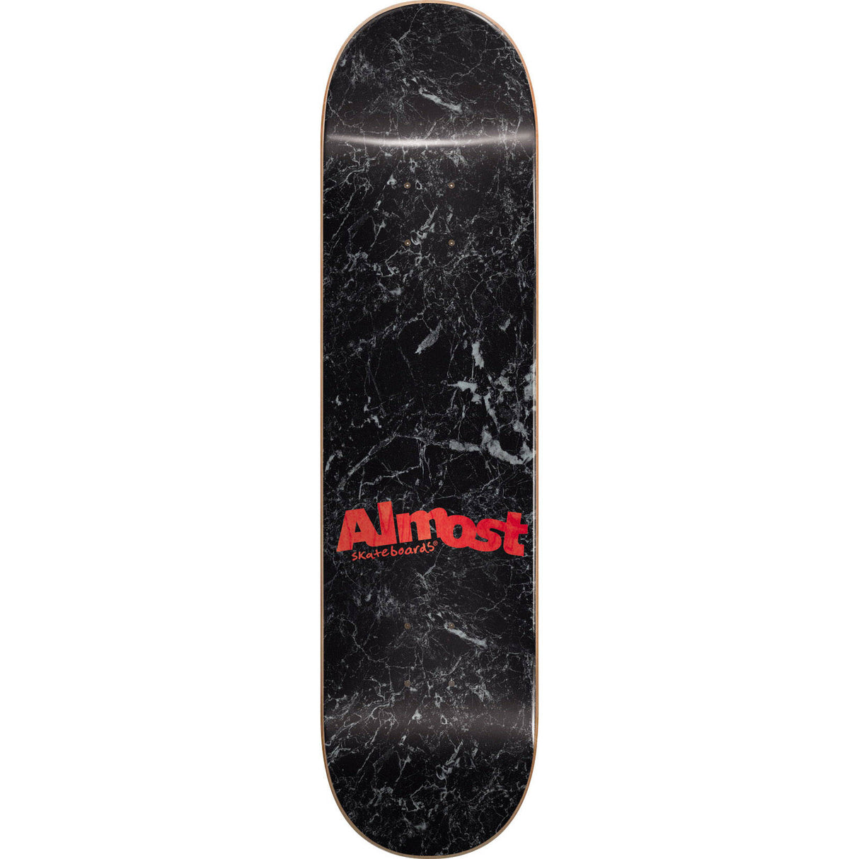 Almost Minimalist Skateboard Deck - Black/White 8.25"