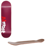 Almost Most Skateboard Deck - Burgundy 8"