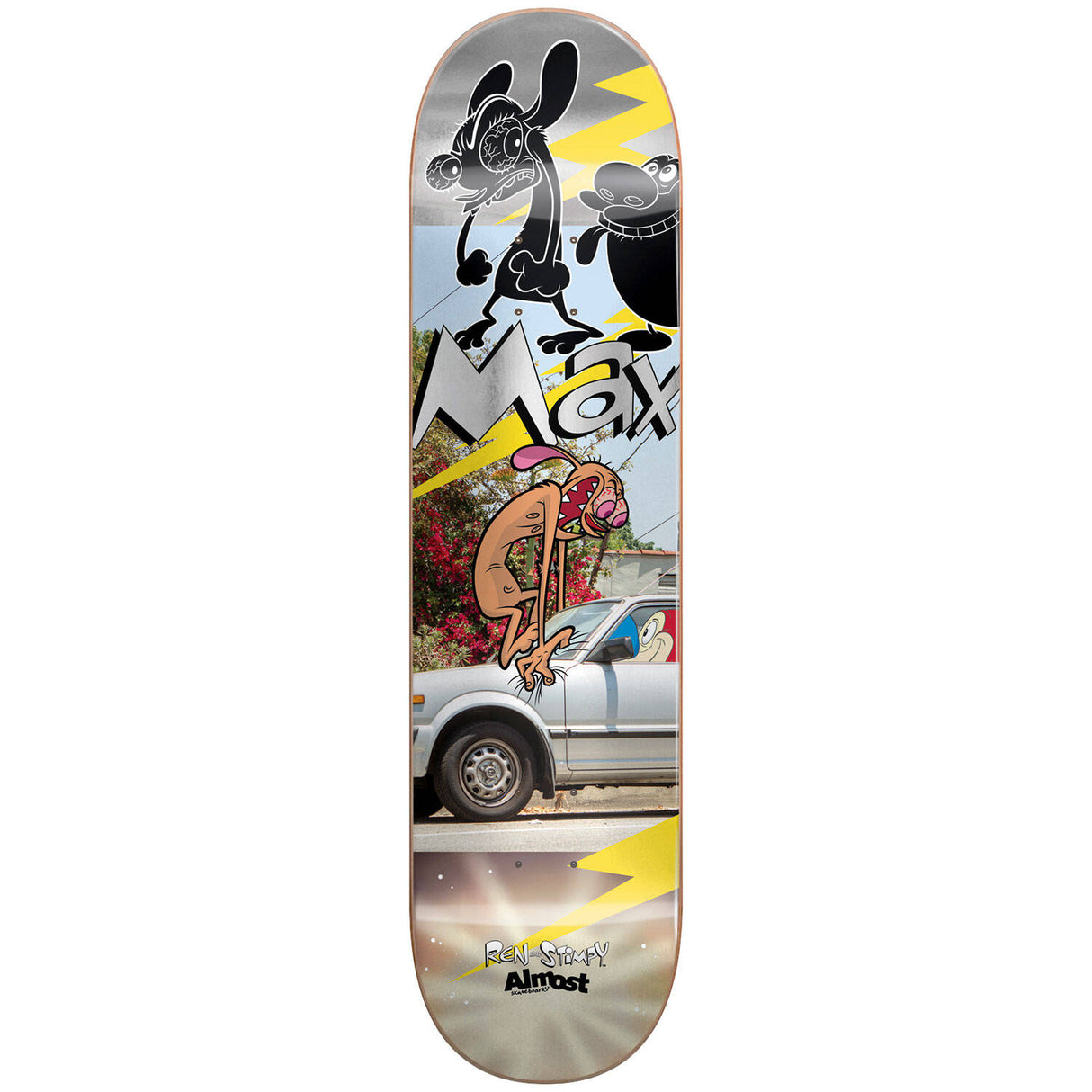 Almost Ren & Stimpy R7 Skateboard Deck - Max Road Rage 8.5"