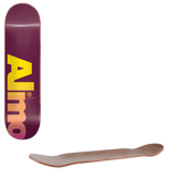 Almost Fall Off Logo Skateboard Deck - Magenta 8''