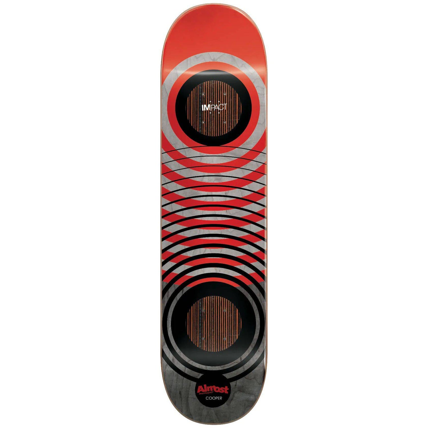 Almost Interweave Rings Impact Skateboard Deck - Cooper 8''