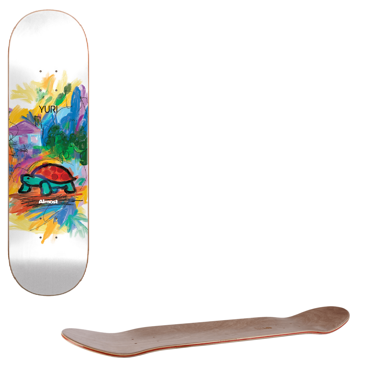 Almost Mean Pets Skateboard Deck - Yuri 8.375"