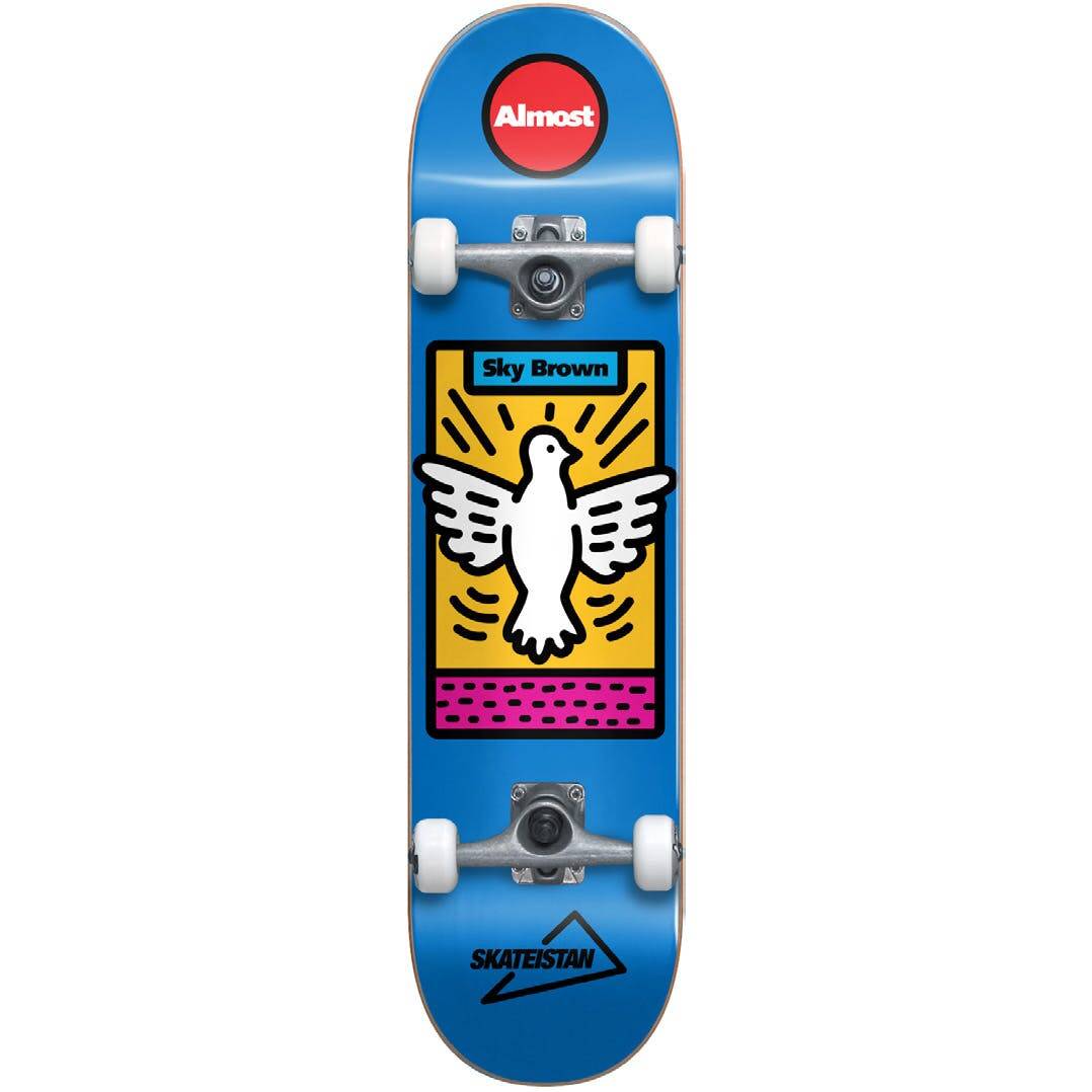 Almost Skateistan Sky High FP Complete Skateboard - Blue 7.875"