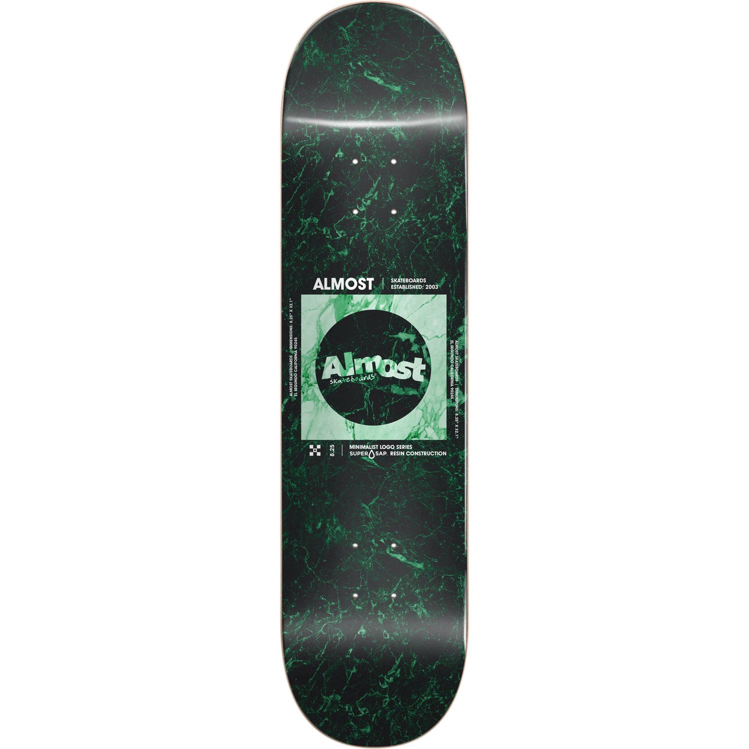 Almost Minimal Marble Super Sap R7 Skateboard Deck