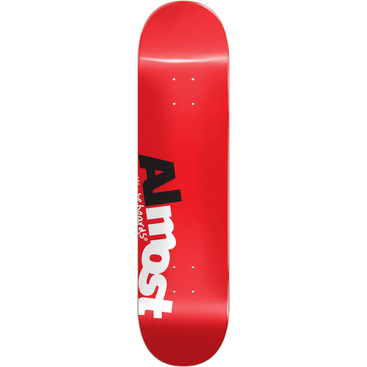 Almost Most Logo Hybrid Skateboard Deck - Red 8.5"