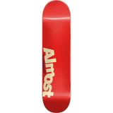 Almost Most Skateboard Deck - Red 8"