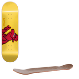 Almost Red Head Skateboard Deck - Yellow 8.125"