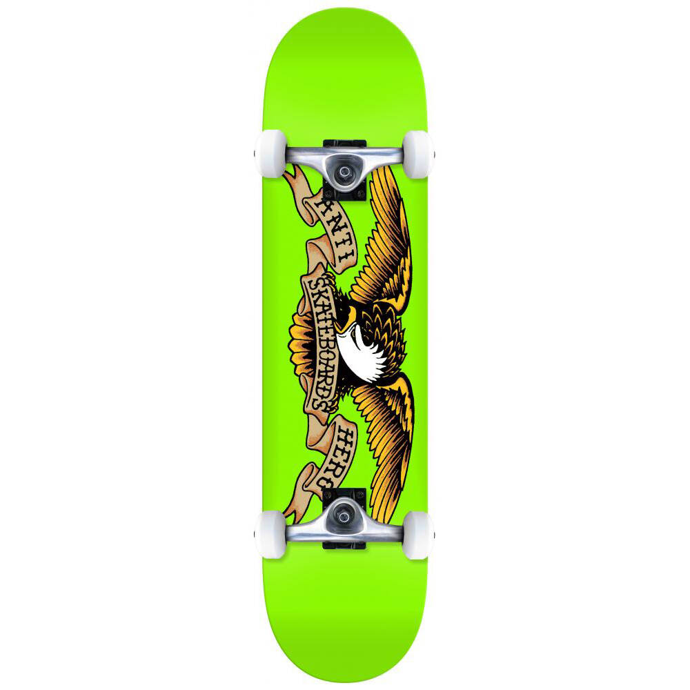Anti Hero Classic Eagle Complete Skateboard - Lime Green 8''