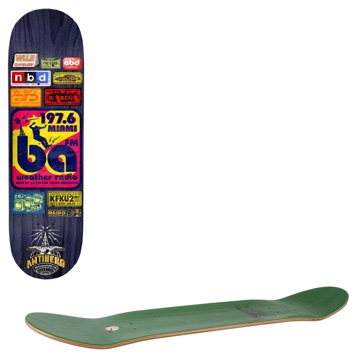 Anti Hero Pro B.A. Antihero Broadcasting Skateboard Deck 8.62"