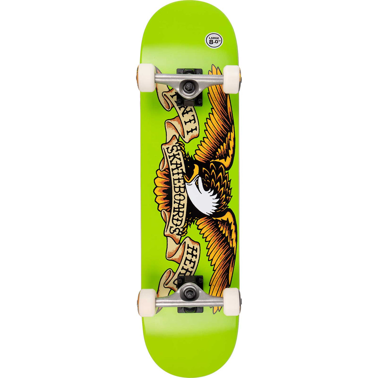 Anti Hero Classic Eagle II Complete Skateboard - Green 8"