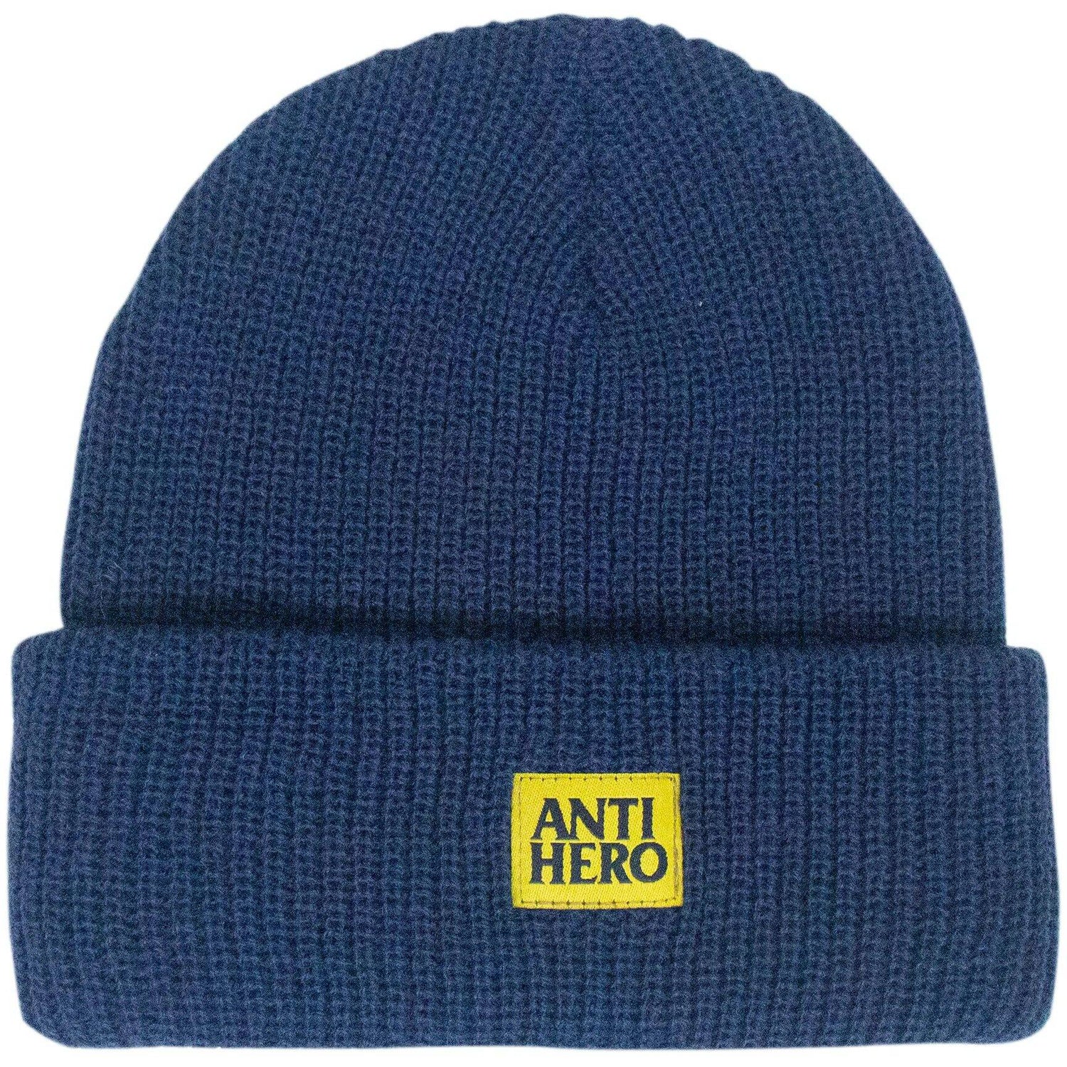 Anti Hero Lil Black Hero Beanie - Navy/Yellow