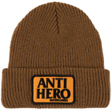 Anti Hero Reserve Patch Beanie - Brown/Orange