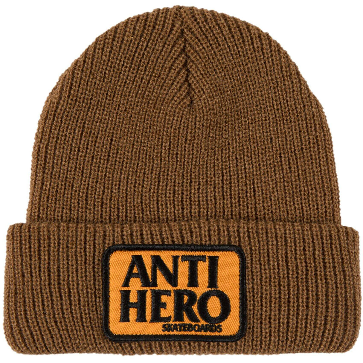 Anti Hero Reserve Patch Beanie - Brown/Orange