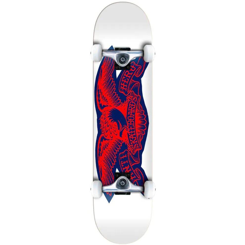 Anti Hero Team Copier Eagle Complete Skateboard - White 8.25''