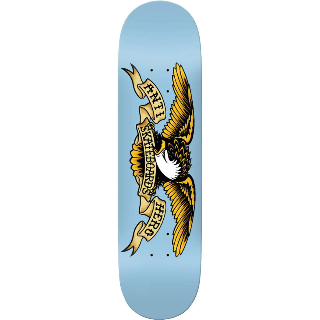 Anti Hero Classic Eagle Skateboard Deck - Light Blue 8.28"