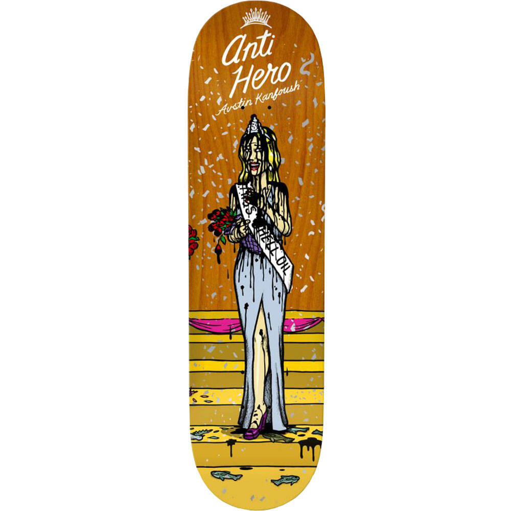 Anti Hero Miss Corp Greed Skateboard Deck - Kanfoush 8.25"