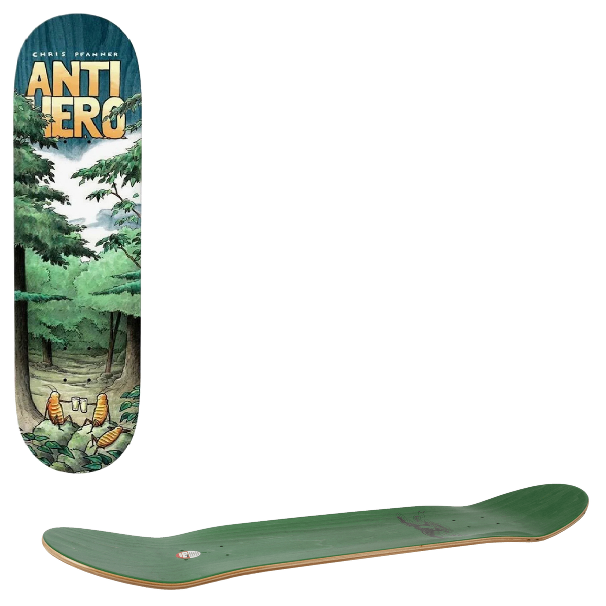 Anti Hero Landscapes Skateboard Deck - Pfanner 8.25"