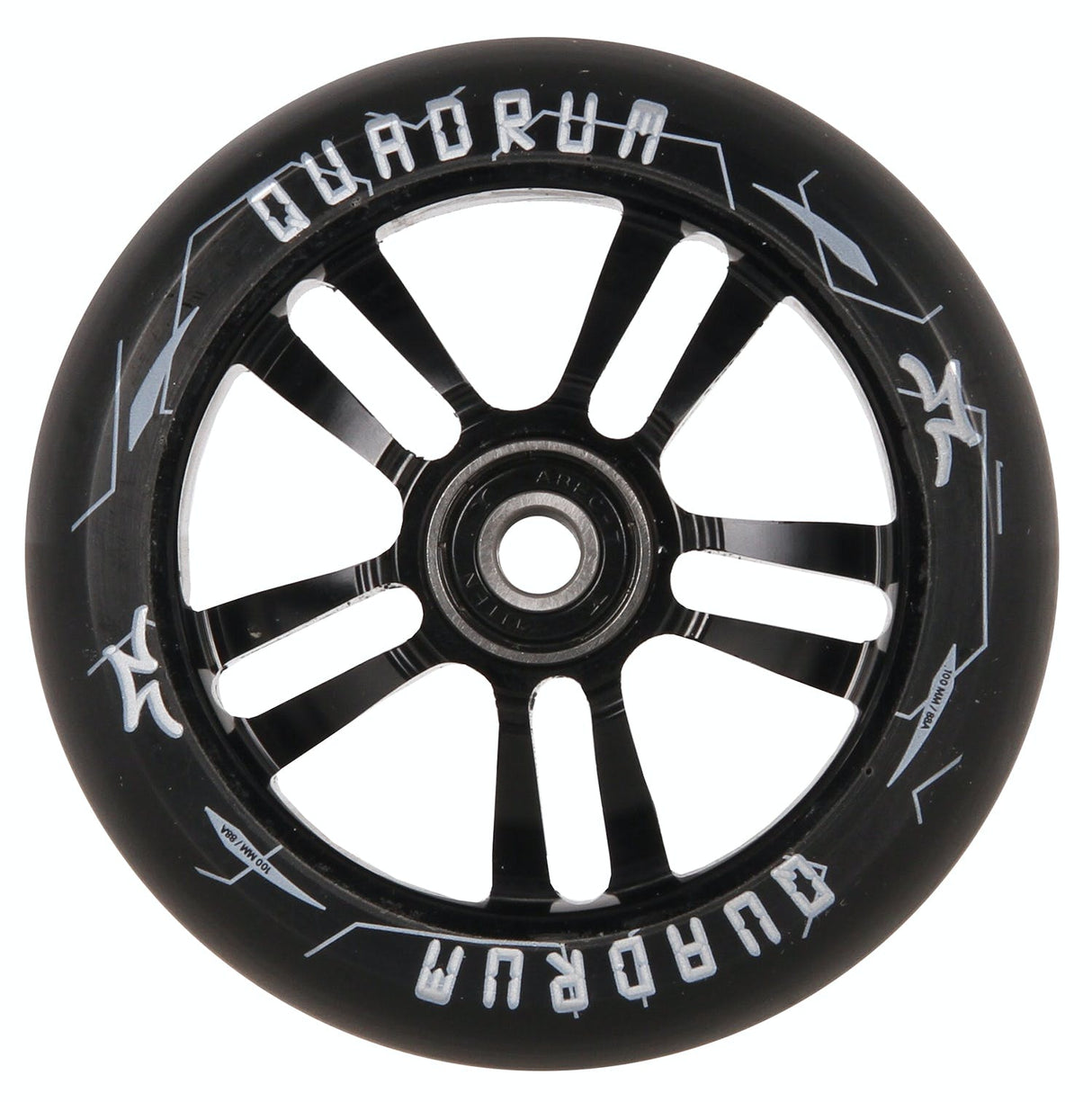 AO Scooters Quadrum 10-Star Scooter Wheel 100mm - Black