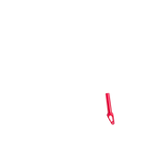 Apex Pro Quantum SCS/HIC Scooter Forks - Red