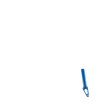 Apex Pro Quantum Lite SCS/HIC/ICS Scooter Forks - Blue