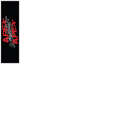 Apex Pro Wave Scooter Grip Tape - Black/Red 22" x 6"