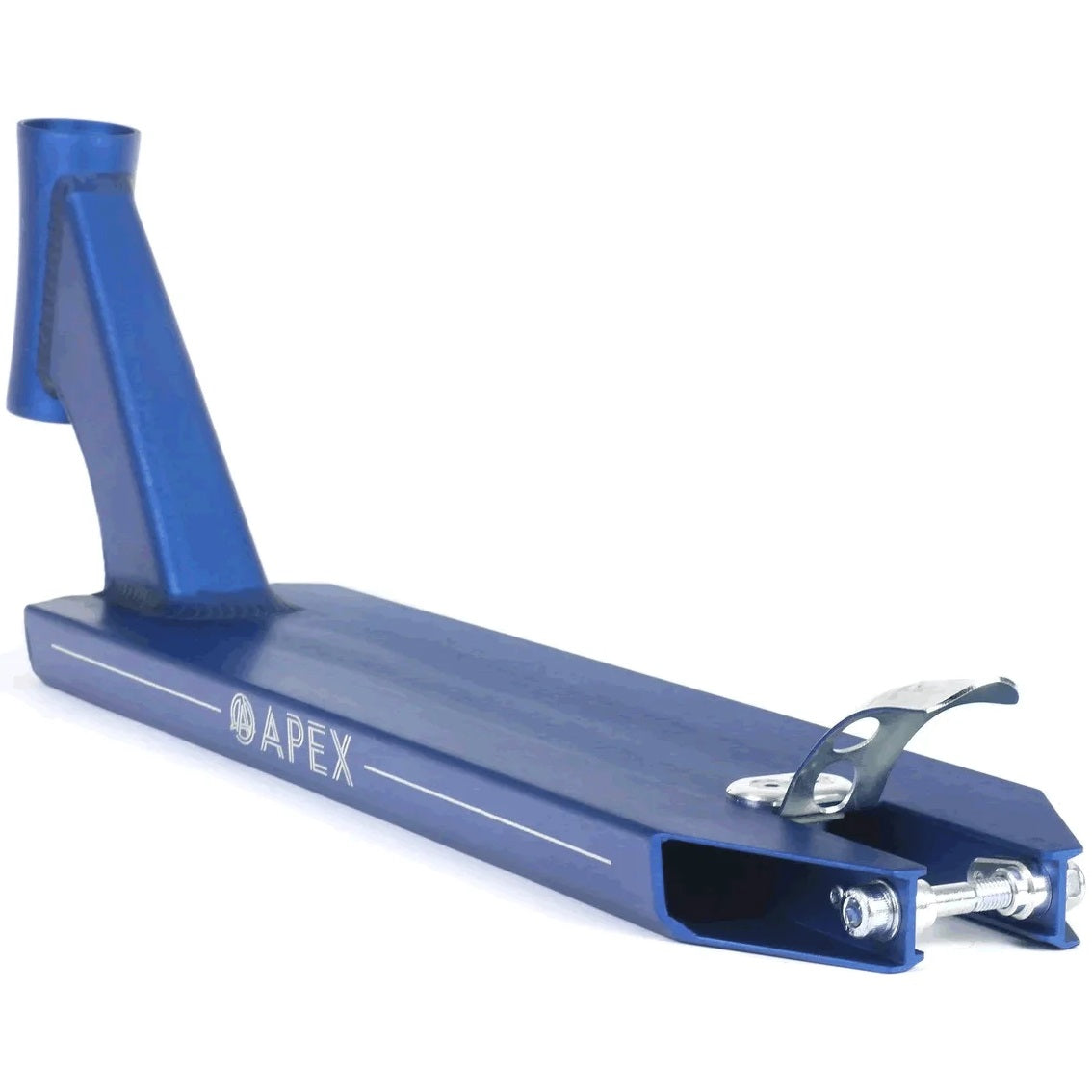 Apex Pro Peg Cut Scooter Deck - Blue 19.3" x 5"