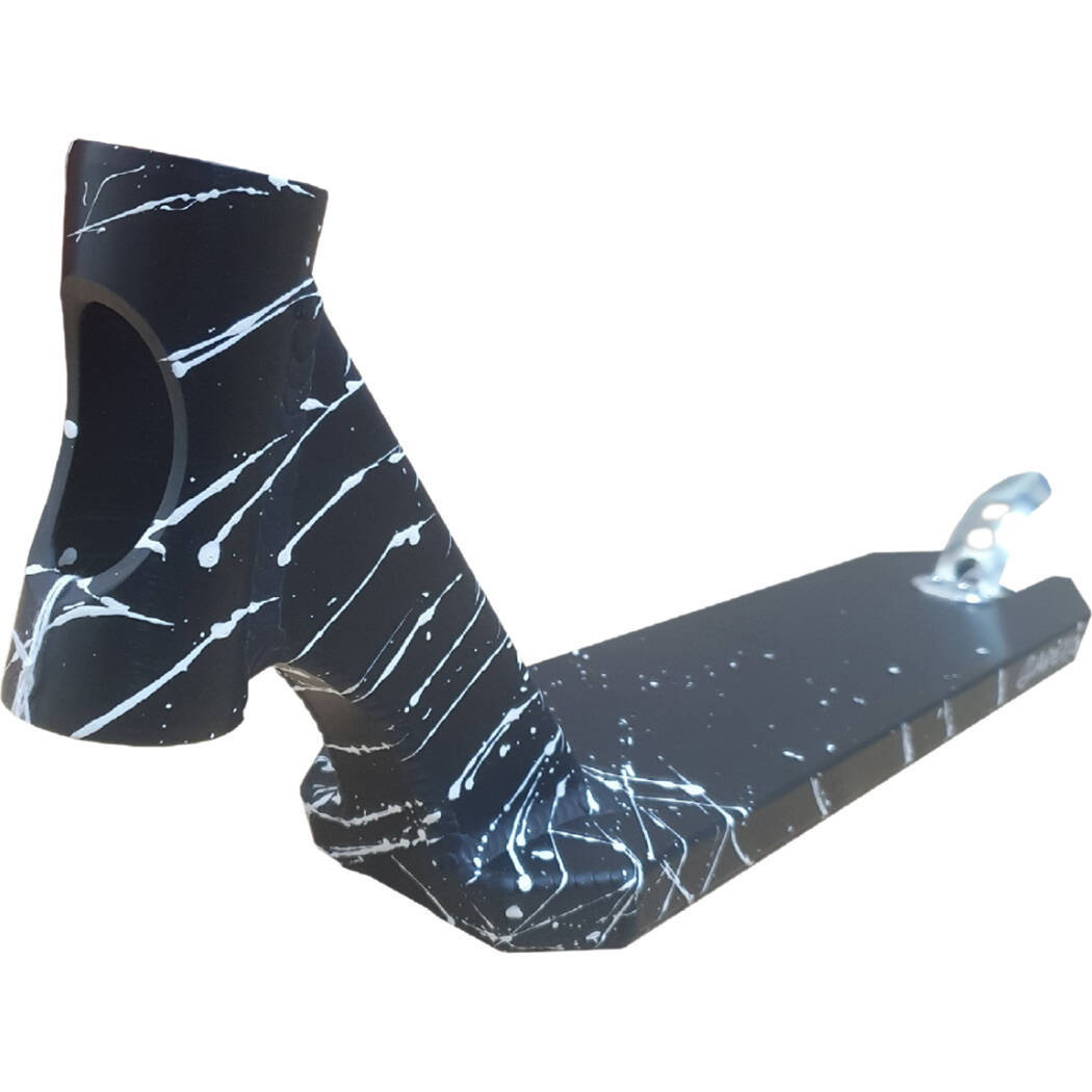 Apex Pro Splatter Scooter Deck - Black/White 17.5" x 4.5"