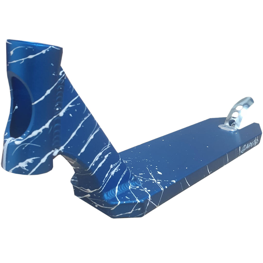 Apex Pro Splatter Scooter Deck - Blue/White 17.5" x 4.5"