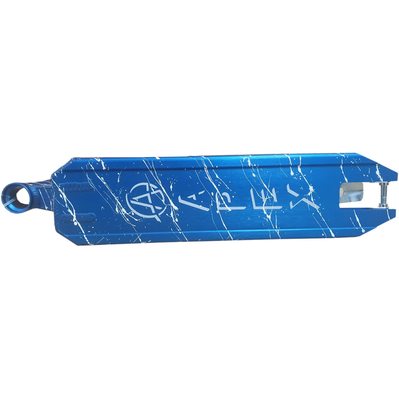 Apex Pro Splatter Scooter Deck - Blue/White 17.5" x 4.5"