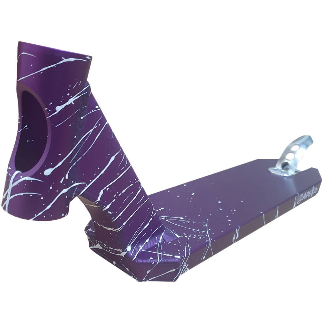 Apex Pro Splatter Scooter Deck - Purple/White 17.5" x 4.5"