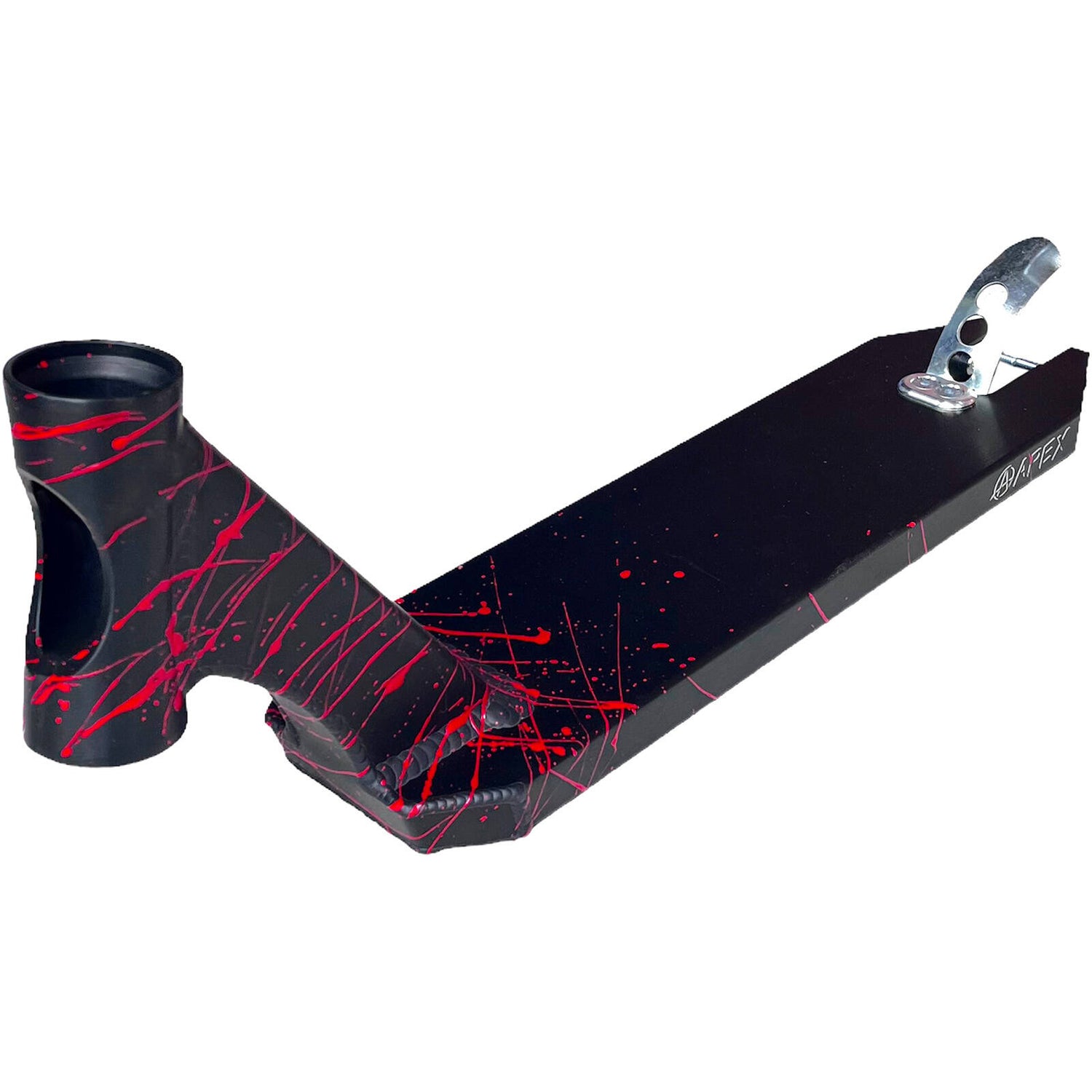 Apex Pro Splatter Scooter Deck - Black/Red 17.5" x 4.5"
