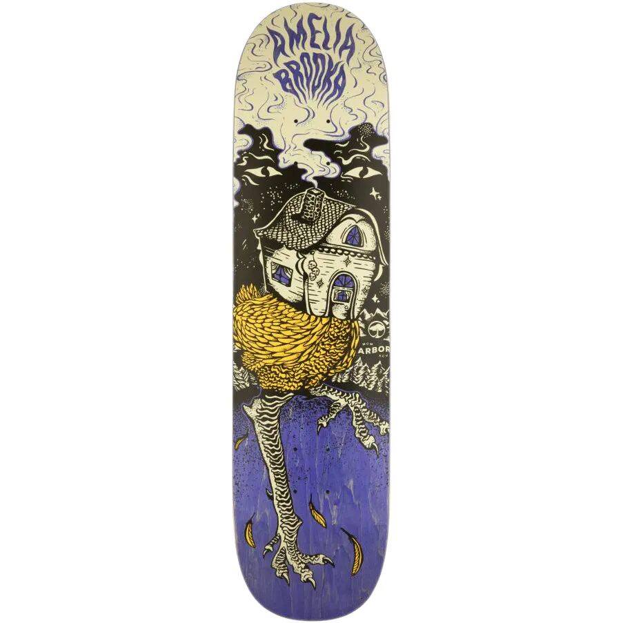 Arbor Amelia Baba Yaga Skateboard Deck - Multi 8''