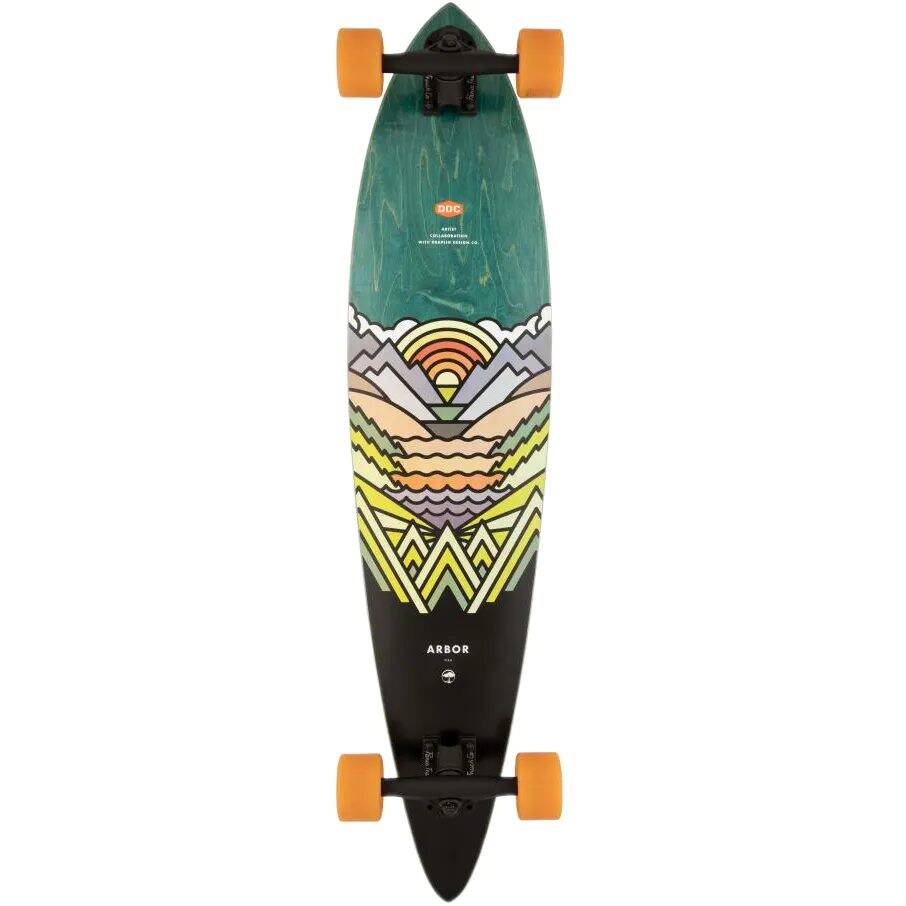 Arbor Artist Fish Pintail Complete Longboard - Multi 37''