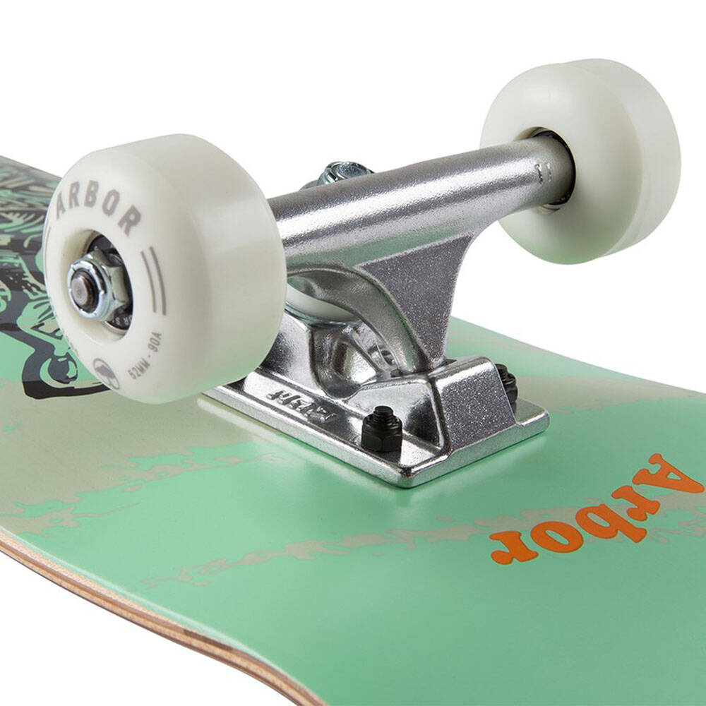 Arbor Seed Woodcut Mini Complete Skateboard - Multi 7.25''