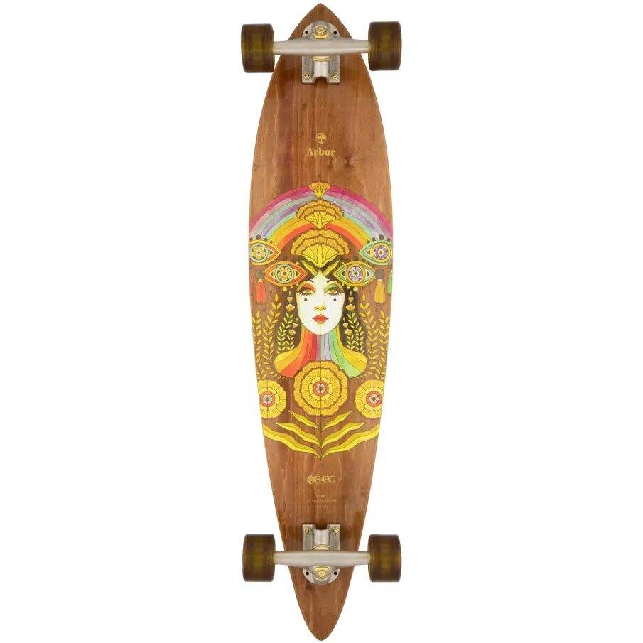 Arbor Solstice B4BC Fish Pintail Complete Longboard - Multi 37''
