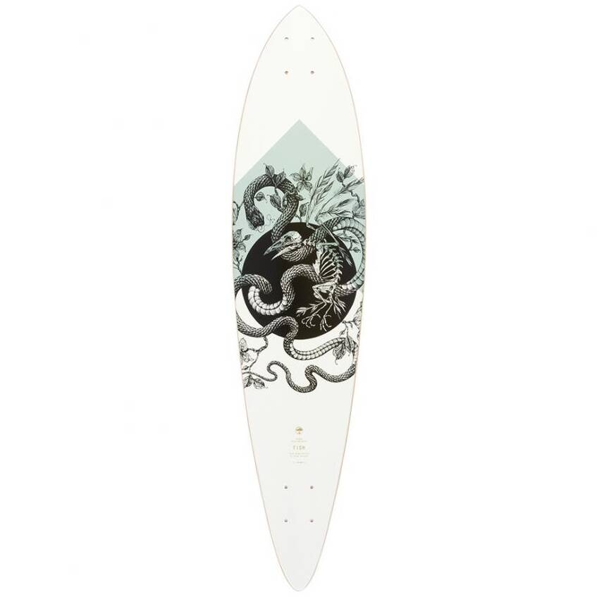 Arbor Performance Bamboo Fish Longboard Deck 37"