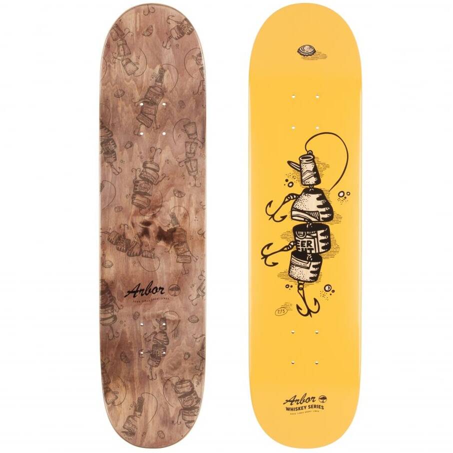 Arbor Whiskey Upcycle Skateboard Deck 7.75"